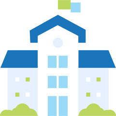 school flat icon