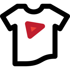 tshirt line icon