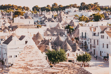 traditional trulli houses in Alberobello Apulia Italy