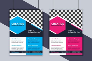 Business Flyer Design Vector Template. Creative Business Flyer Design. Modern Layout Design. Corporate Business Cover Design