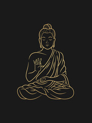 
Buddha. Buddha illustration. Buddha logo.