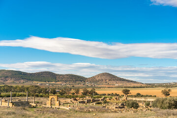 Thuburbo Majus large roman site in northern Tunisia