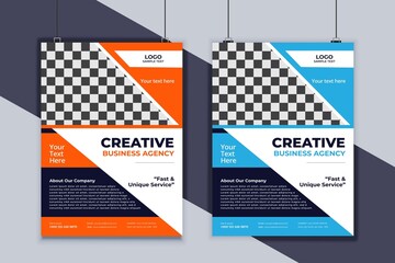 Business Flyer Design Vector Template. Creative Business Flyer Design. Modern Layout Design. Corporate Business Cover Design