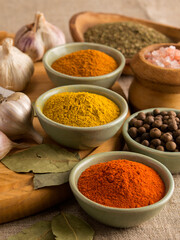 spices for cooking delicious meat and vegetable dishes.