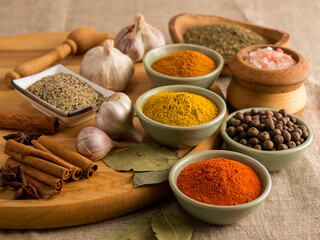 spices for cooking delicious meat and vegetable dishes.