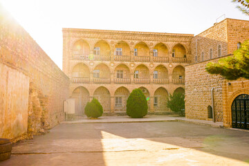 Obraz premium Mor Gabriel Monastery in Midyat, Mardin. Turkey. Mor Gabriel Monastery is the oldest surviving Syriac Orthodox monastery in the world.
