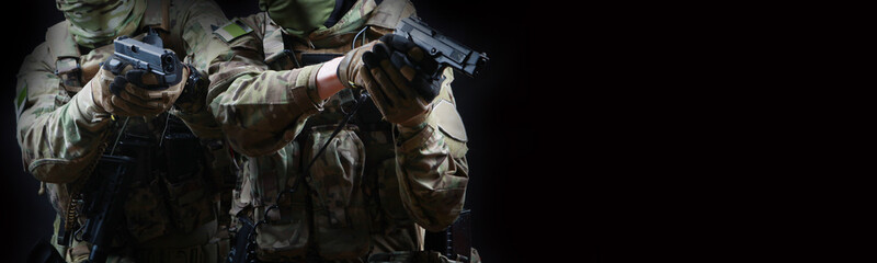 Portrait of a special forces soldier.