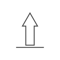 Upload icon. Load symbol on white isolated background. Layers grouped for easy editing illustration. For your design.