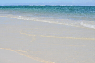 Paradise beach with white sand, Diani Beach, Kenya, Africa