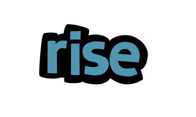 RISE writing vector design on white background