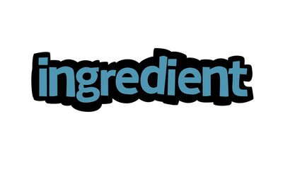 INGREDIENT writing vector design on white background