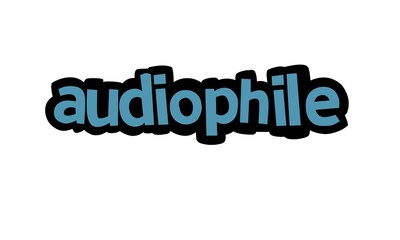AUDIOPHILLE writing vector design on white background © Gantar