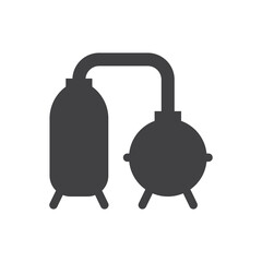 refinery icon - gasoline factory icon