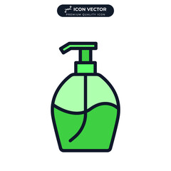 lotion bottle icon symbol template for graphic and web design collection logo vector illustration