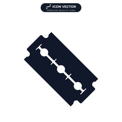 razor blade icon symbol template for graphic and web design collection logo vector illustration