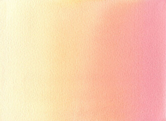 Watercolor background lessirovka pink with yellow texture of watercolor paper. For decoration, design, paper, wallpaper, posters.