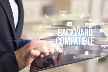 Close-up of a tablet searching modern technology concept