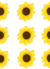 set of sunflowers