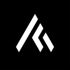 Letter AK minimal monogram logo