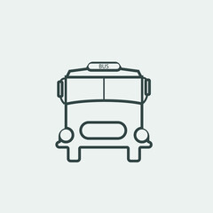 School_bus  vector icon illustration sign