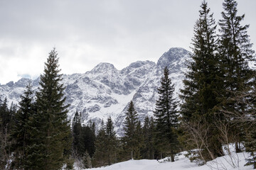 Obraz na płótnie Canvas snowy mountains 