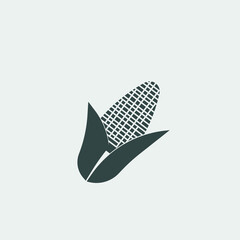 Corn  vector icon illustration  sign