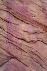 Close up on a rock in Valley of Fire Nevada State Park