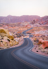 Road in Valley of Fire Nevada State Park