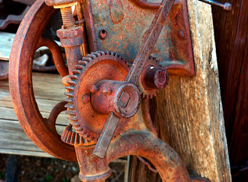 Abandoned Mining gear and machinery