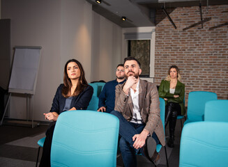 Group of people at a business seminar