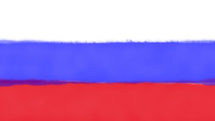 国旗　ロシア　水彩　イラスト　画像