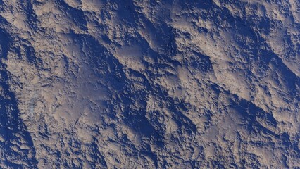 Fototapeta premium abstract aerial view, abstract cosmic texture, top view of alien planet, texture of the exo planet, abstract texture 3d render 