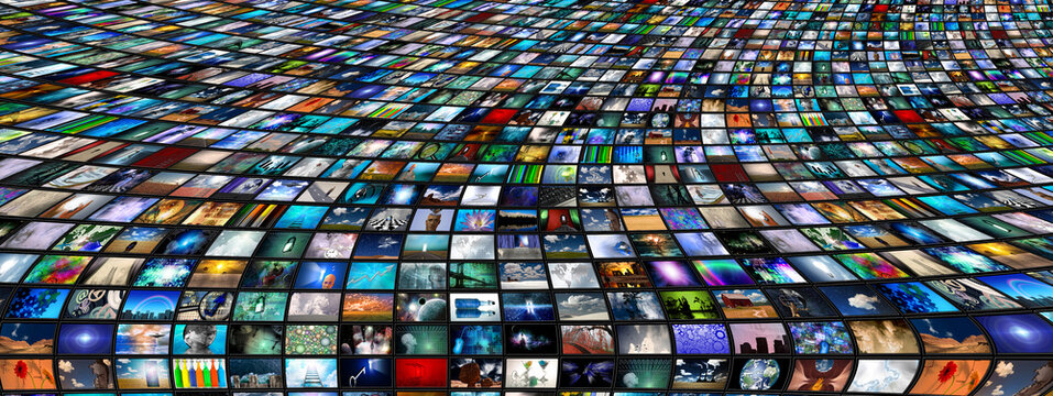 Video and image screens abstract