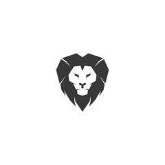 Lion head icon logo design vector template