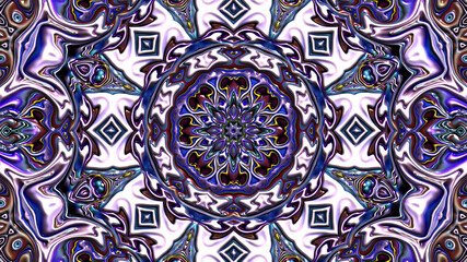 Fractal artwork, Abstract design, geometric pattern, random symmetry