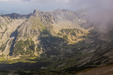 Valley under the highest peak of Bulgaria, Musala in Rila mountains