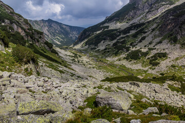 Valley under Malyovitsa peak in Rila mountains, Bulgaria