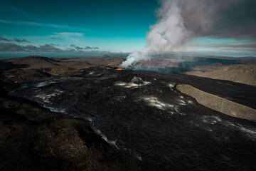 Fagradalsfjall volcano in Iceland.