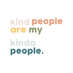 kind people concept writing vector
