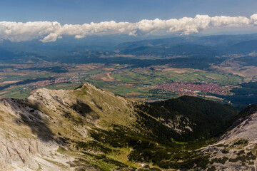 View of Pirin mountains with Bansko town, Bulgaria