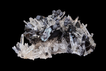 Galena with quartz and siderite