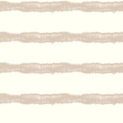 Minimal ecru jute plain horizontal stripe texture pattern. Two tone washed out beach decor background. Modern rustic brown sand color design. Seamless striped distress shabby chic pattern. 