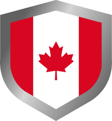 Fototapeta na wymiar Canada flag shield