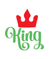 Obraz premium King Queen Princess, Prince svg,JPEG, Queen and King svg. King SVG. Queen SVG. Couple Crown. Queen King Crown svg. Family Shirt svg. Prince Princess SVG. Queen King png Cricut, Queen and King svg. Kin