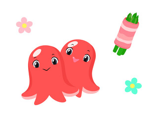 お弁当のおかずキャラクター　タコウインナー