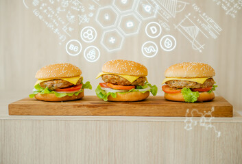 fast food hamburgers