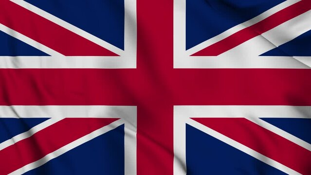 United Kingdom flag waving looping footage Full 4K (3840 x 2160) Realistic United Kingdom Flag Looping background. Looping Closeup Full 4K footage. United Kingdom flags Full 4K. July 21 1831