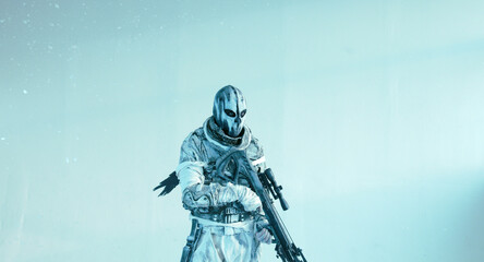 fighter with a crossbow and a raven, Apocalypse,