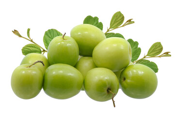 Jujube fruits isolated on white background
