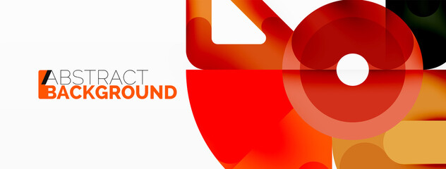 Creative geometric wallpaper. Circles, lines background. Business template for wallpaper, banner, background or landing